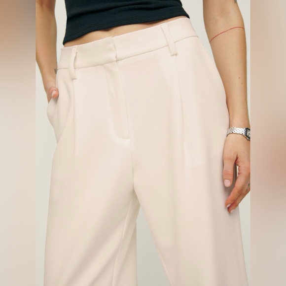 Reformation Pants | Alex Pant Cream, NWT - Picture 4 of 4
